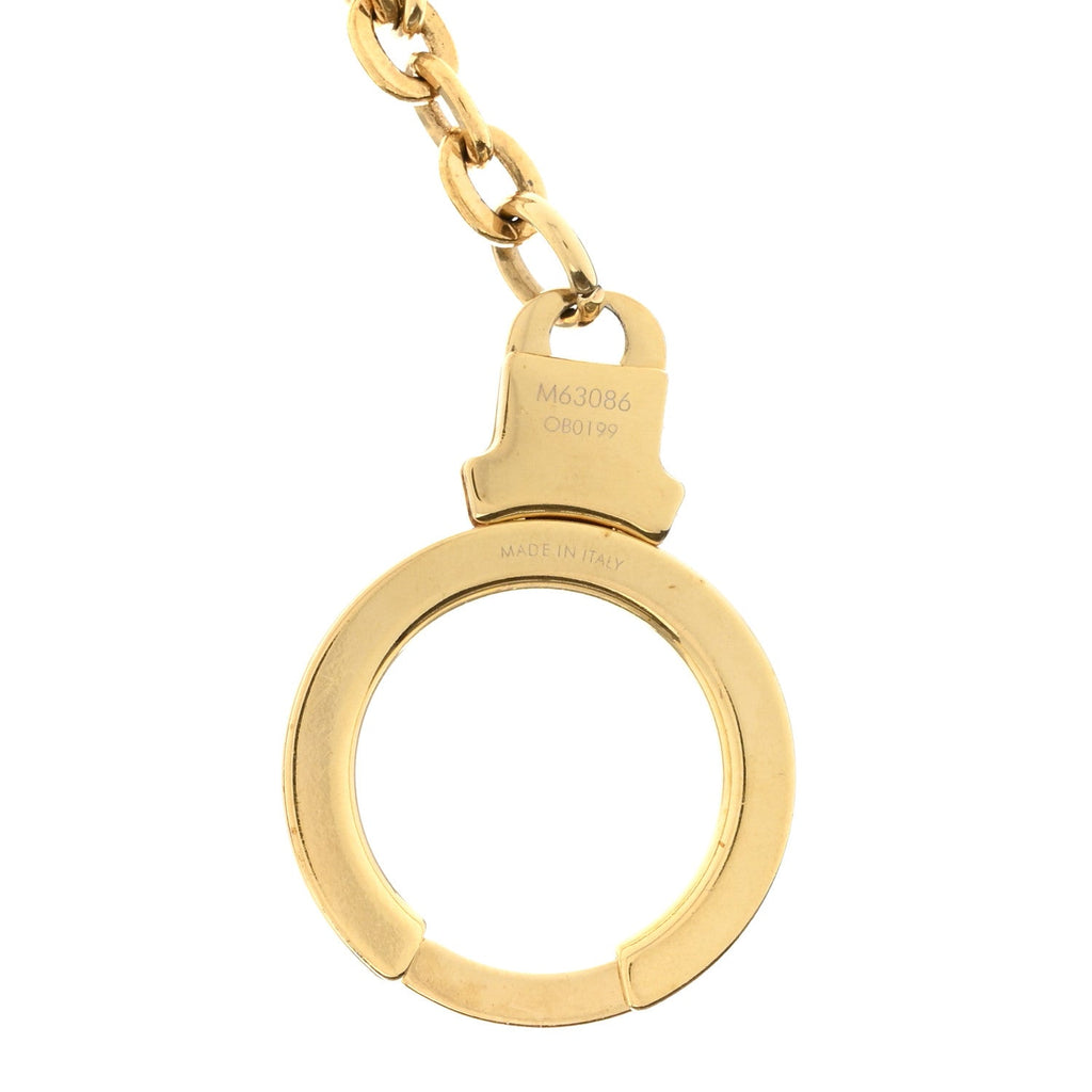 Brass Monogram Blooming Flowers Bag Charm Key Holder Rose Ballerine