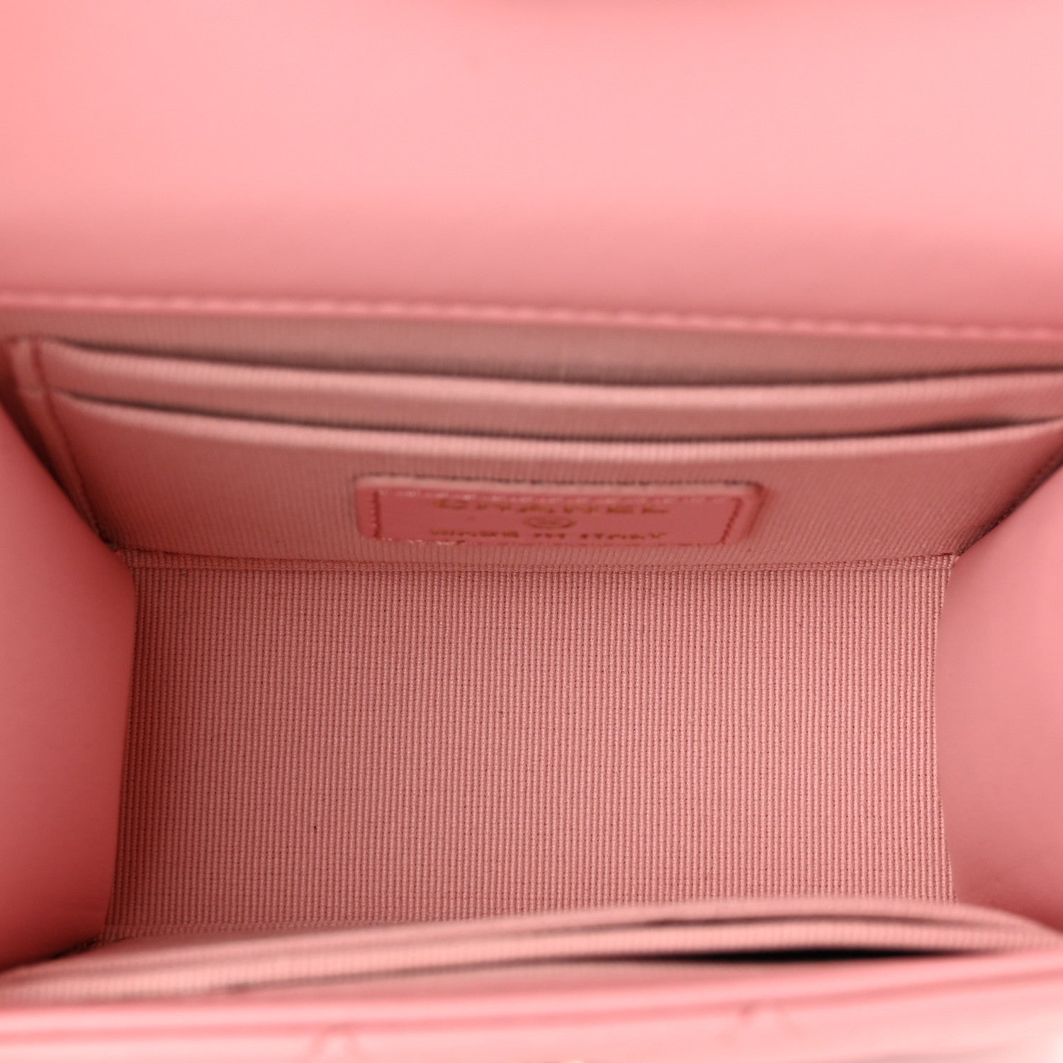 Lambskin Quilted Mini Trendy CC Clutch With Chain Pink