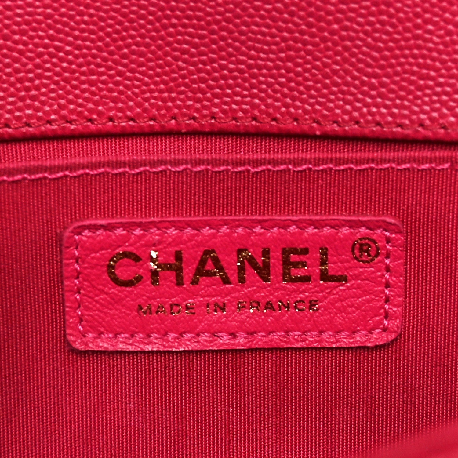 Caviar Quilted Medium Boy Flap Dark Pink