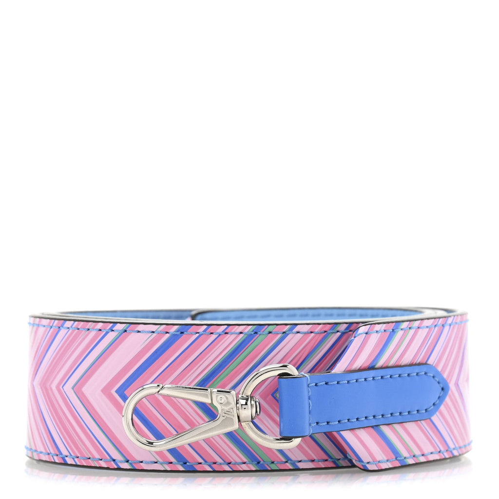 Epi Tropical Bandouliere Shoulder Strap Blue Rose