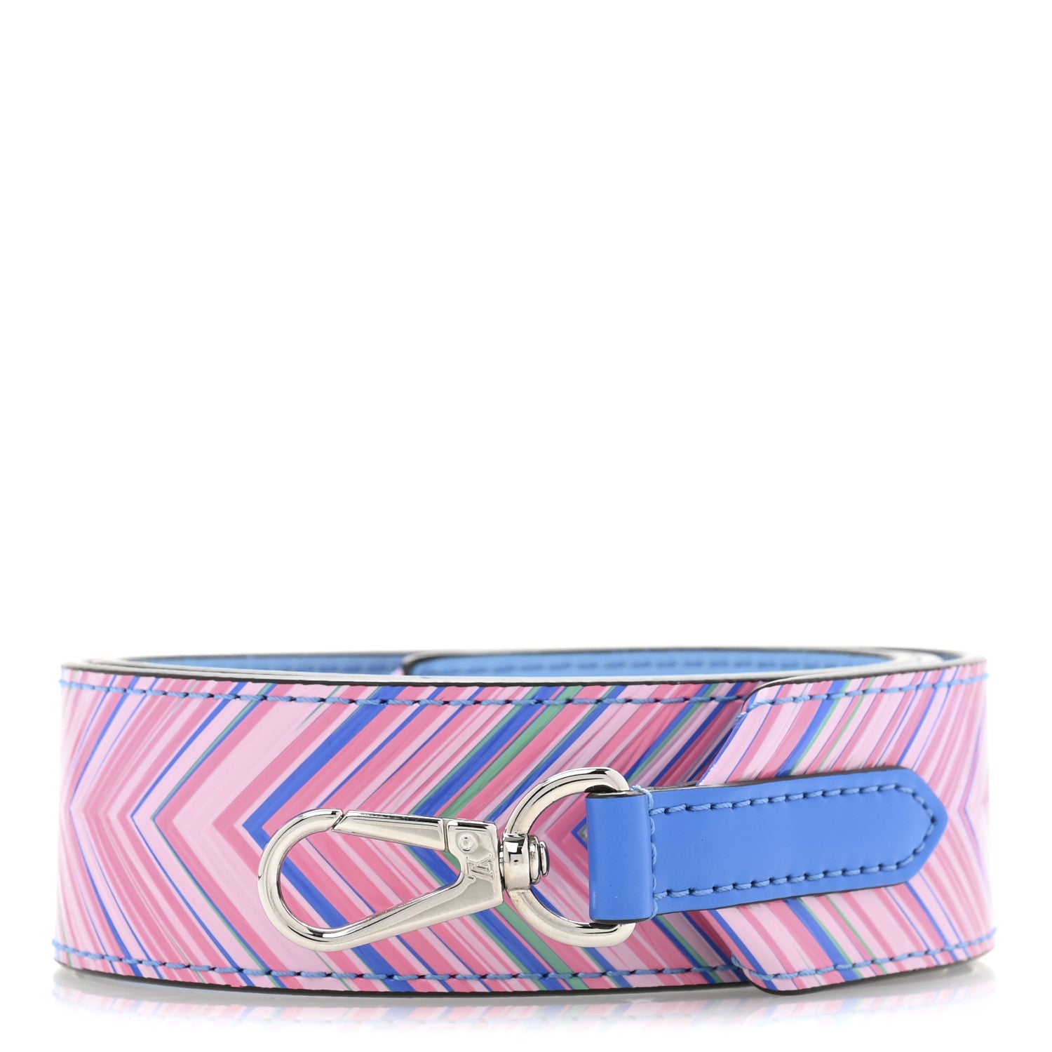 Epi Tropical Bandouliere Shoulder Strap Blue Rose