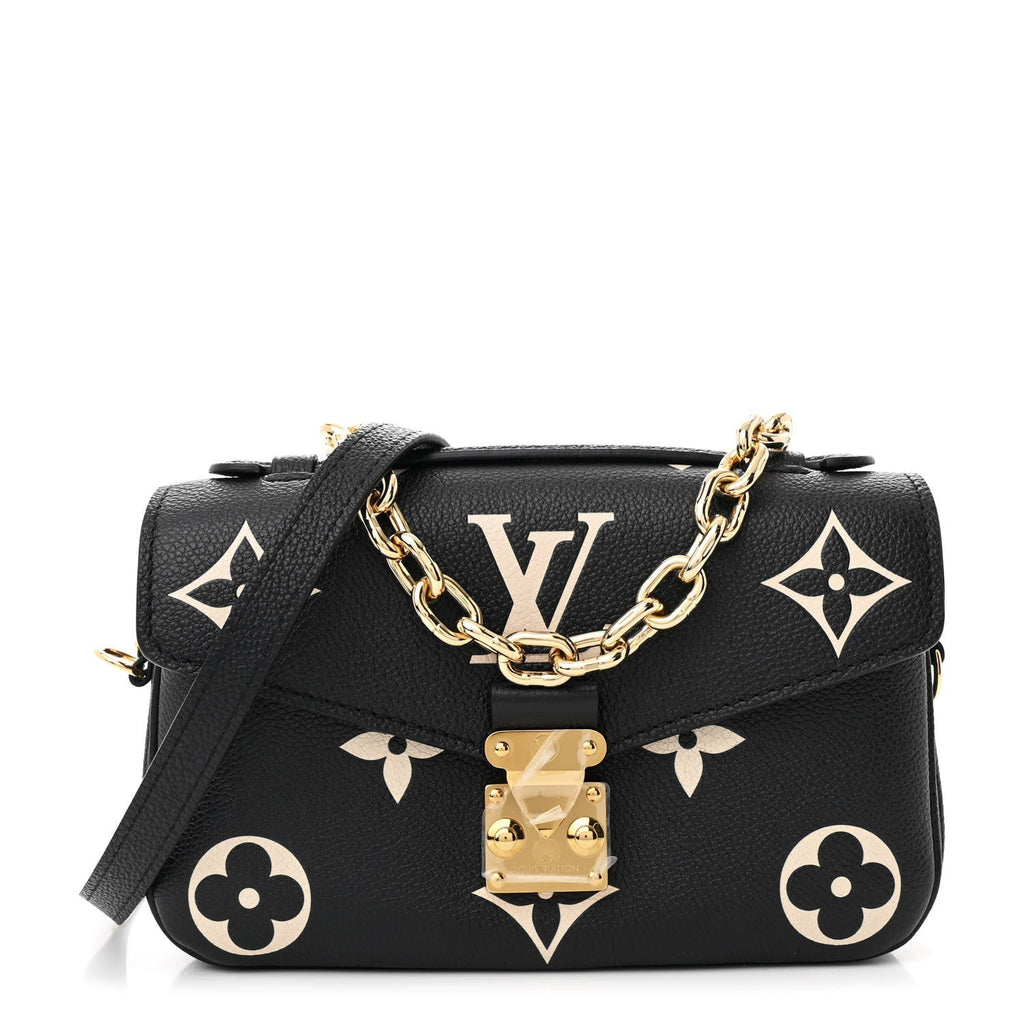 Empreinte Monogram Giant Pochette Metis East West Black Beige