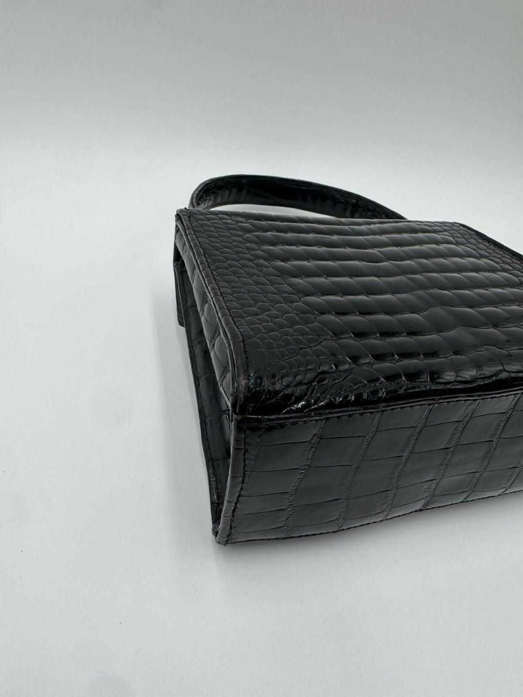 Chanel Vintage Exotic Crocodile Top Handle Bag