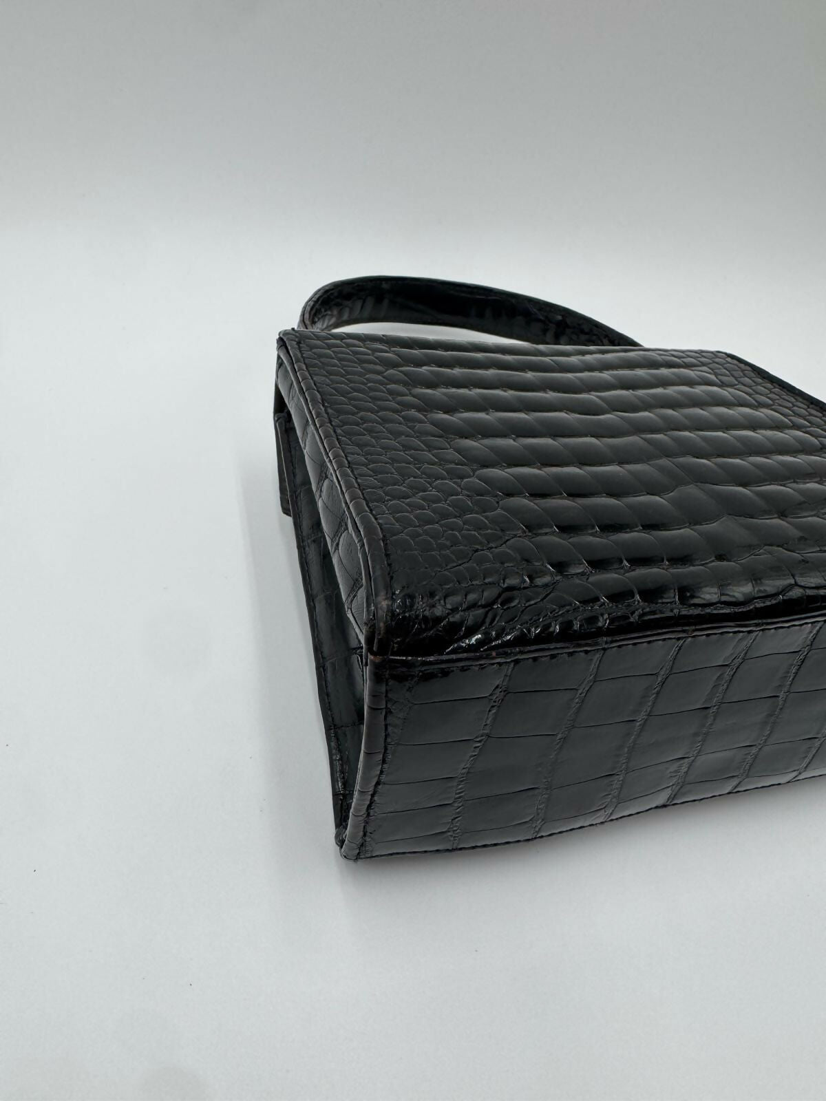 Chanel Vintage Exotic Crocodile Top Handle Bag