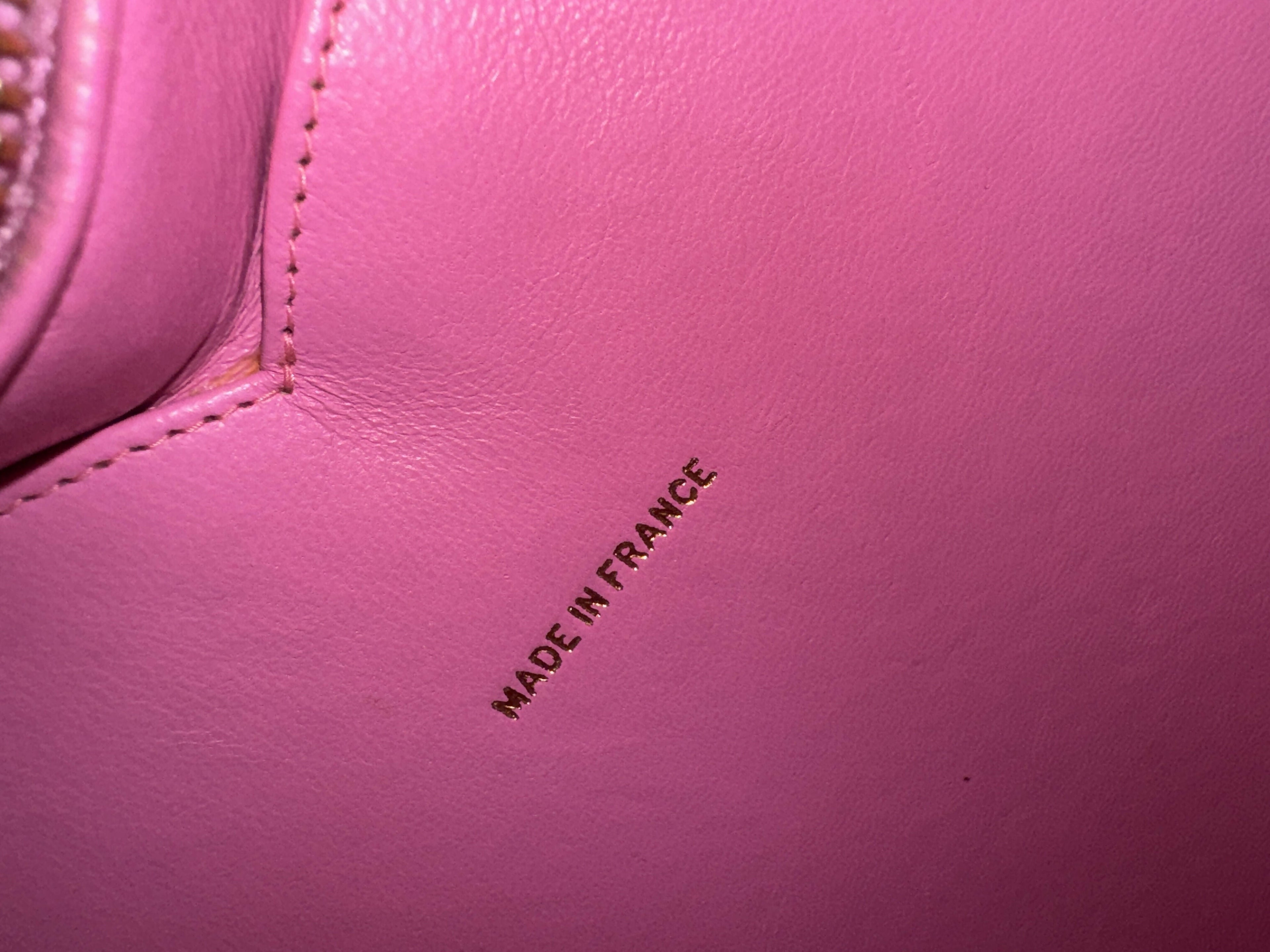 Chanel 1995 Vintage Barbie Pink Heart Vanity Bag
