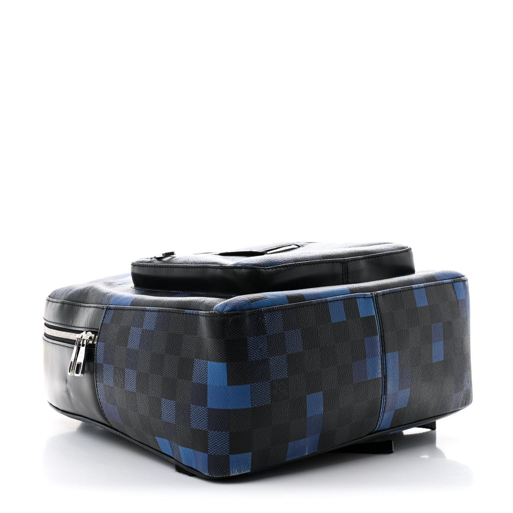 Damier Graphite Pixel Josh Backpack Blue