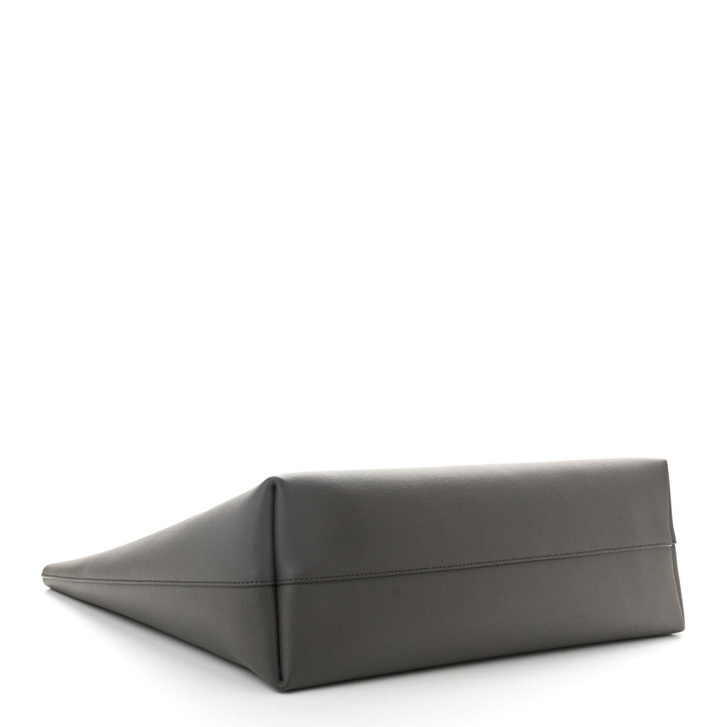 Calfskin Large Shopping Tote Kaki Militaire