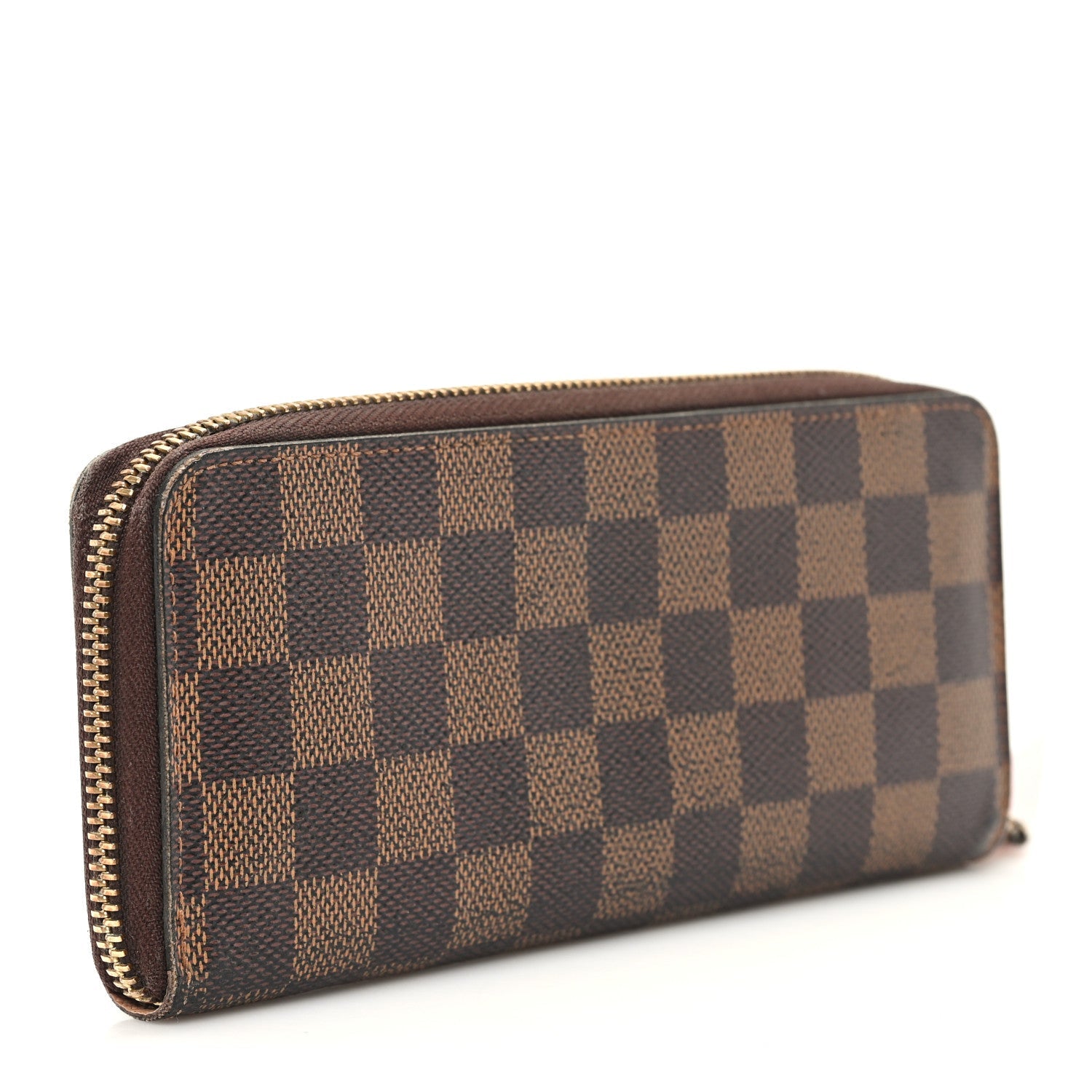 Damier Ebene Clemence Wallet Rose Ballerine