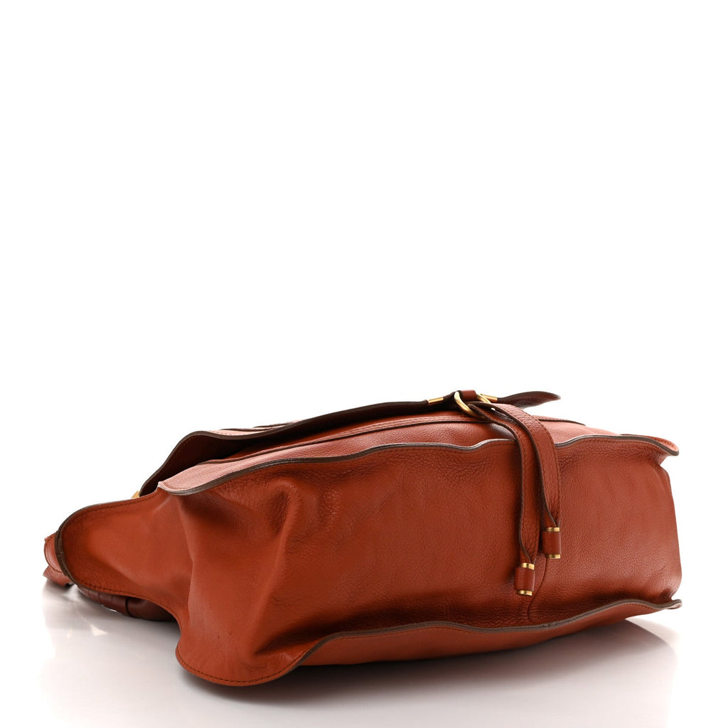 Calfskin Large Marcie Satchel Maple Leaf