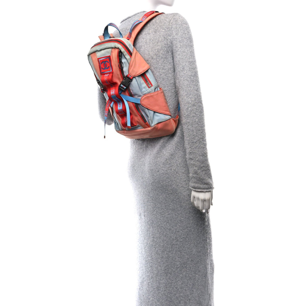 Nylon Sports Backpack Multicolor
