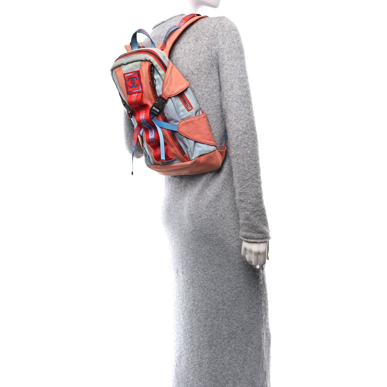 Nylon Sports Backpack Multicolor