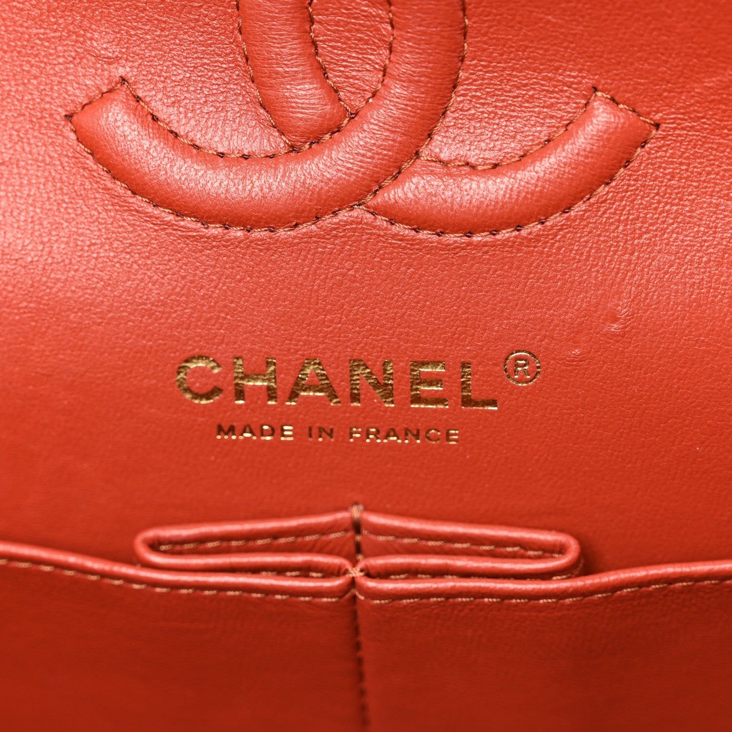 Lambskin Quilted Small Double Flap Brown