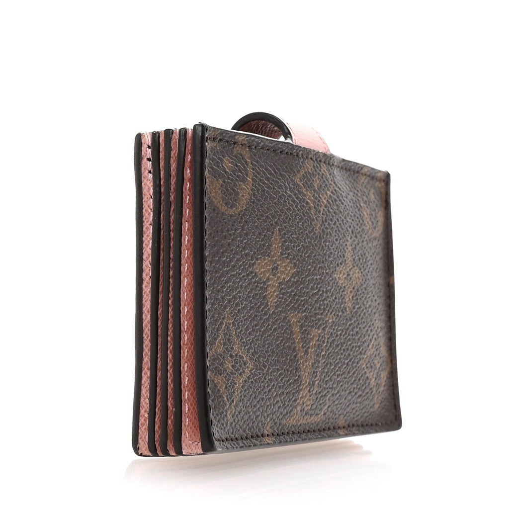 Monogram Gusset  Holder Rose Ballerine