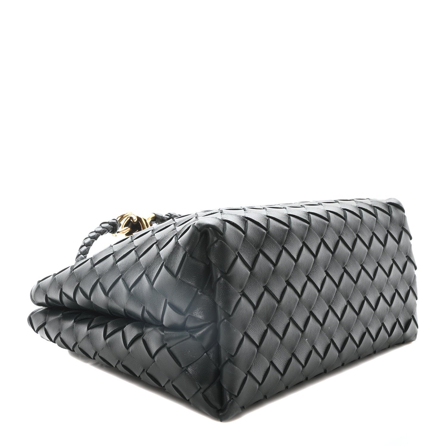 Nappa Intrecciato Small Andiamo Shoulder Bag Inkwell