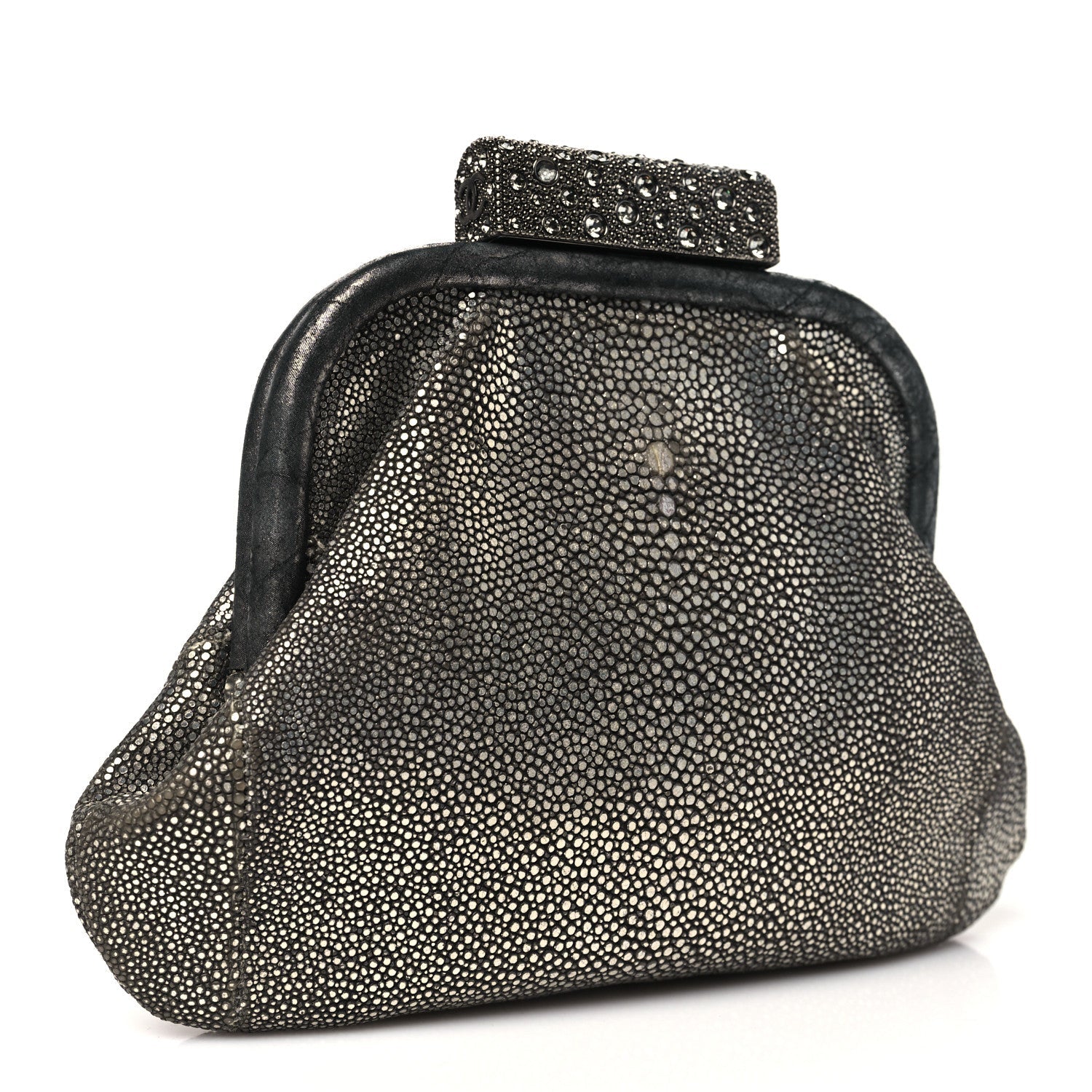 Stingray Degrade Frame Clutch Silver