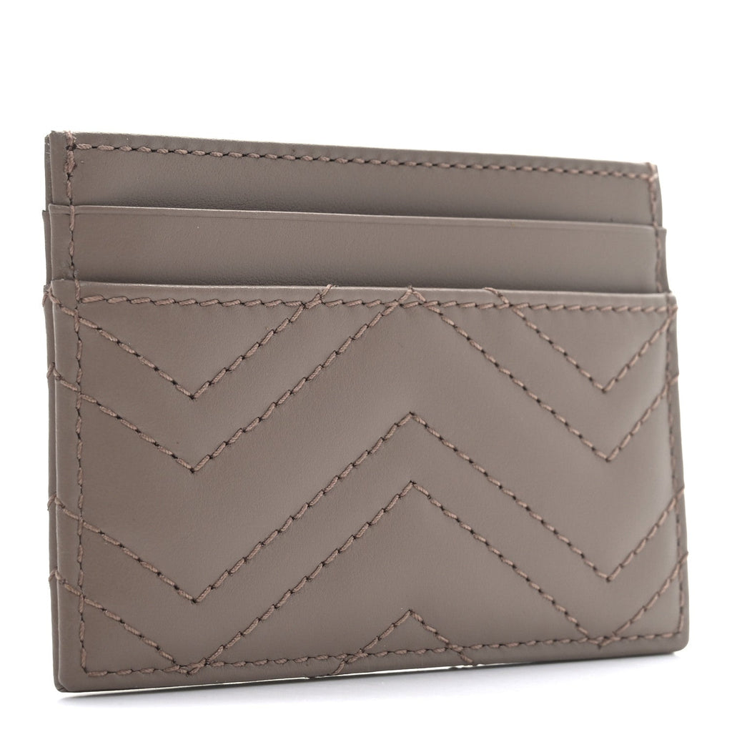 Calfskin Matelasse GG Marmont  Holder Porcelain Rose