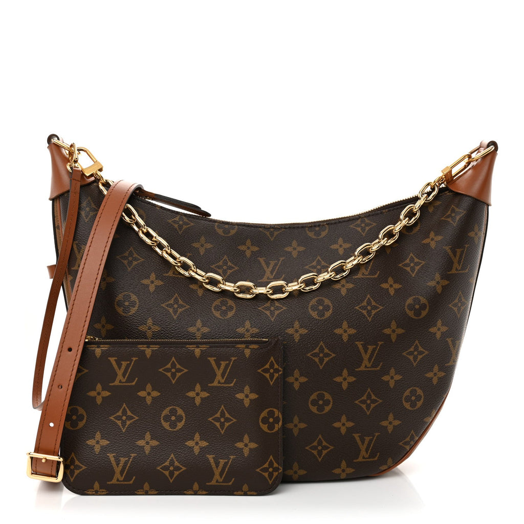 Reverse Monogram Loop Hobo