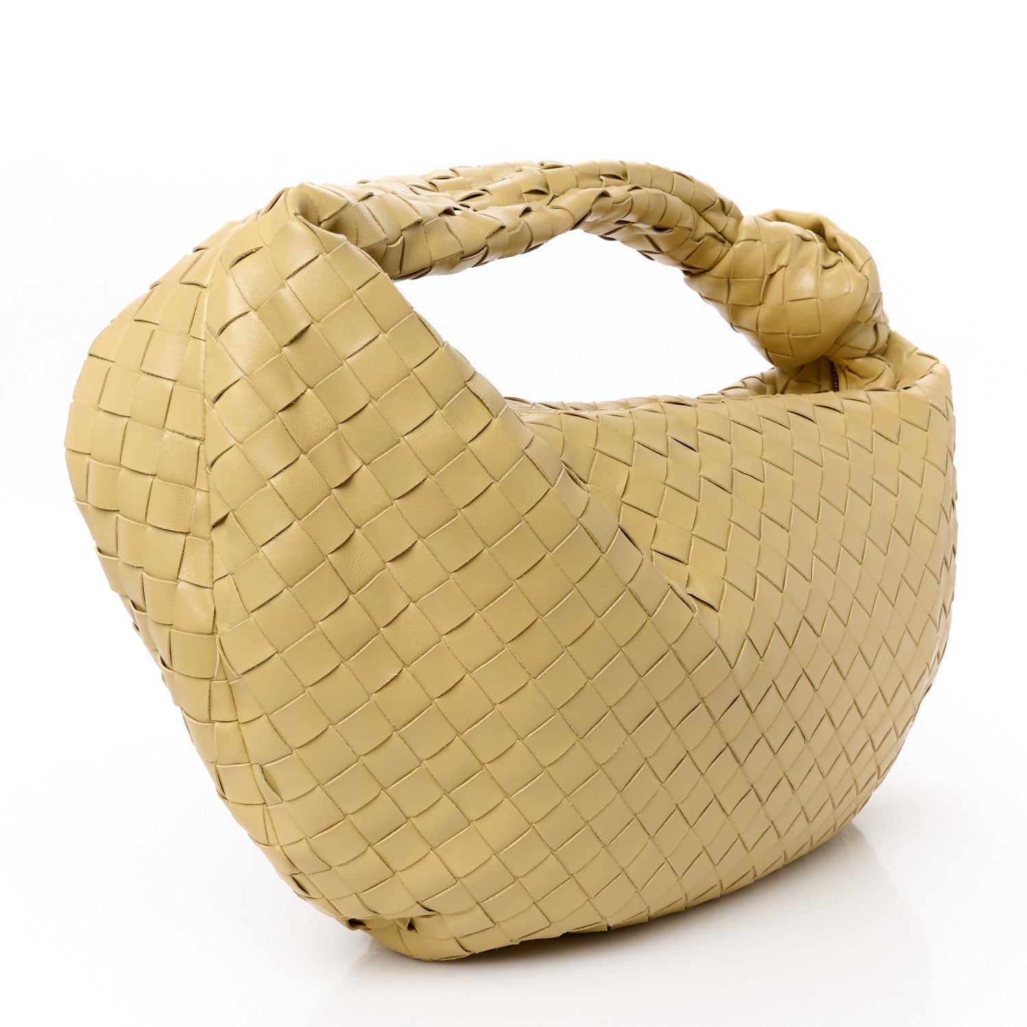 Nappa Intrecciato Small Jodie Hobo Tapioca