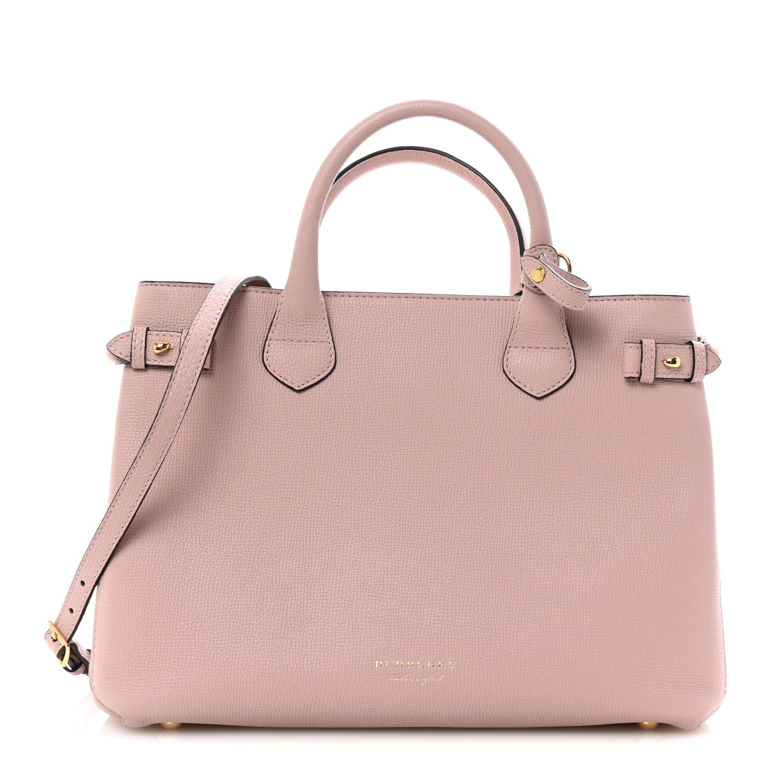 Derby Calfskin House Check Medium Banner Tote Pale Orchid
