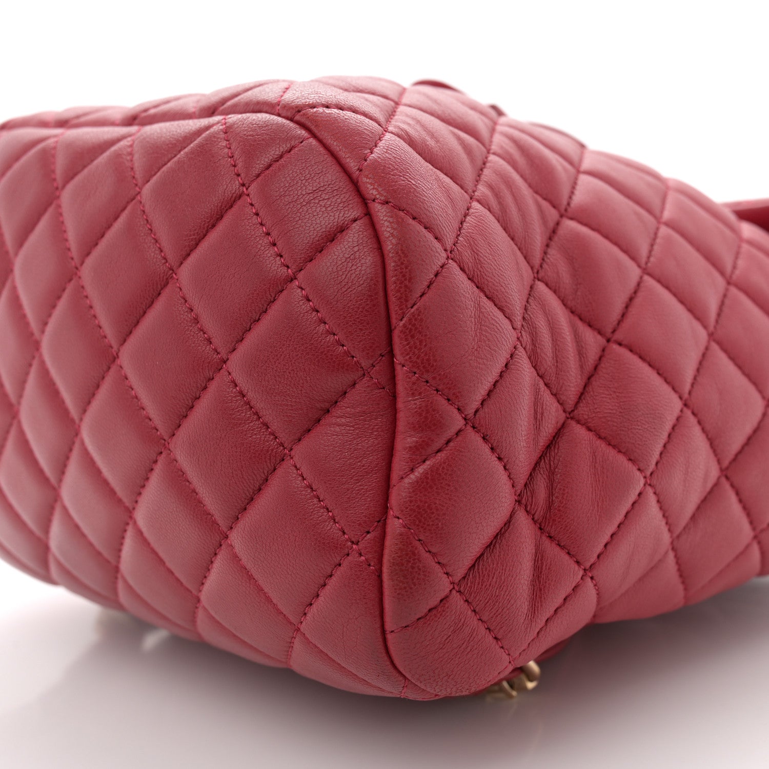 Lambskin Quilted Small Urban Spirit Backpack Red