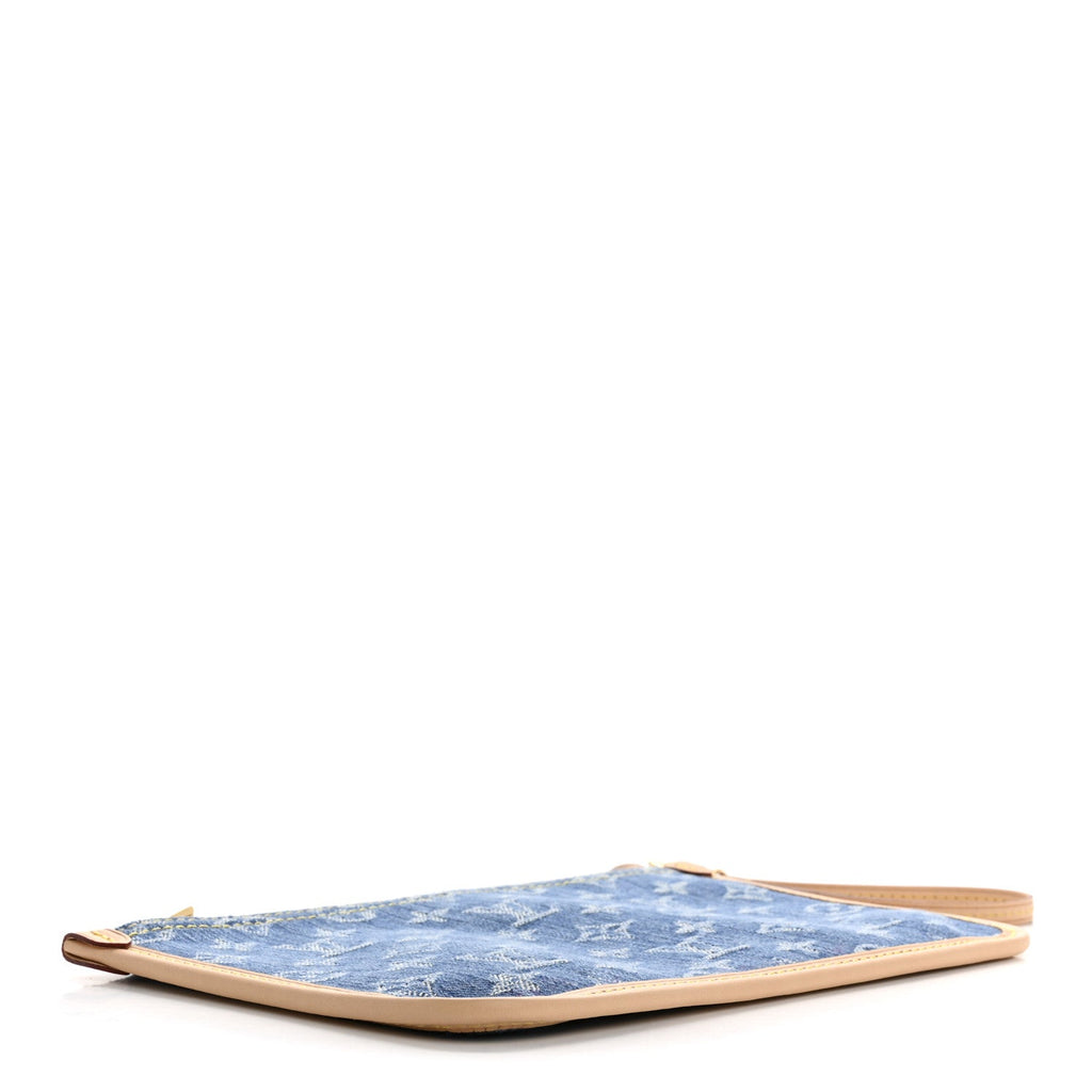 Denim Monogram Jacquard Neverfull MM GM Pochette Blue