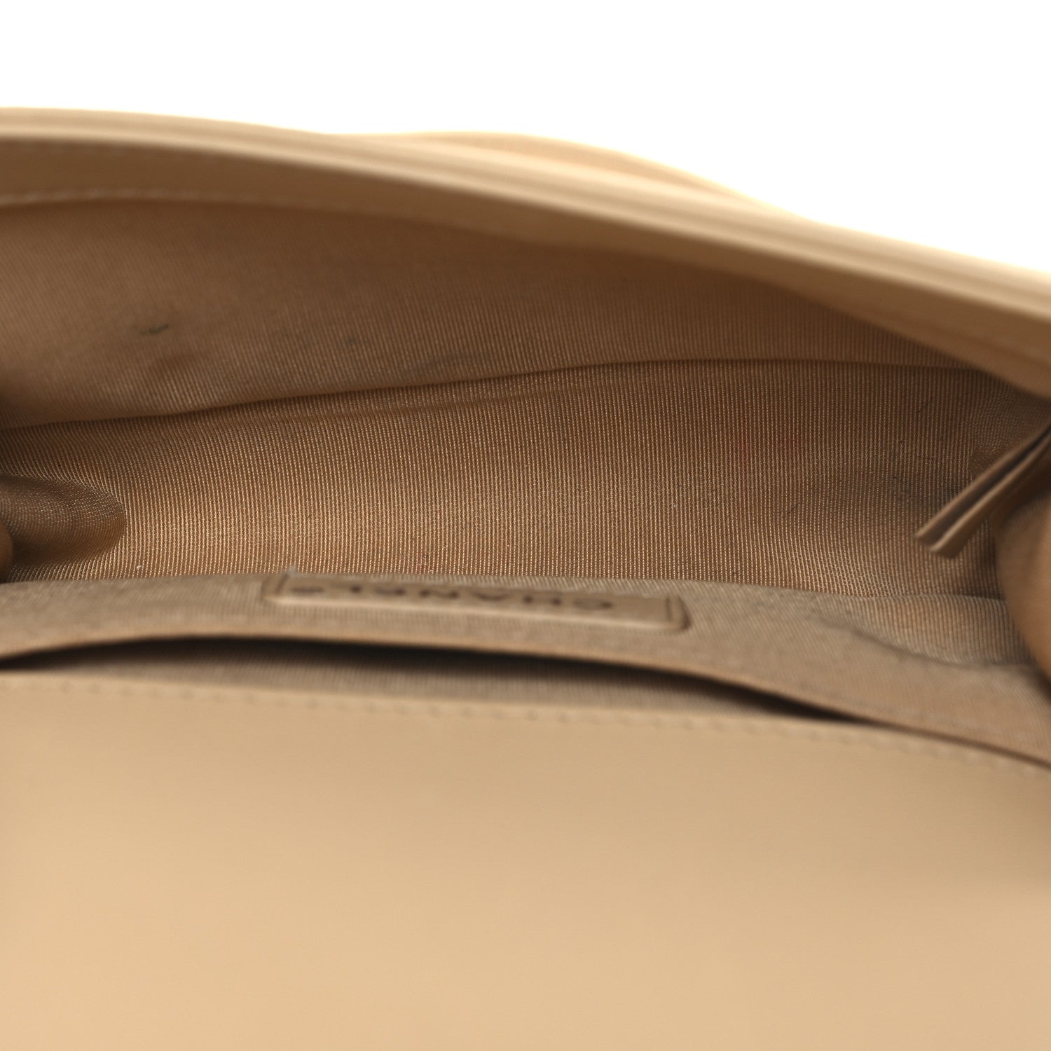 Calfskin Quilted Small Boy Flap Beige