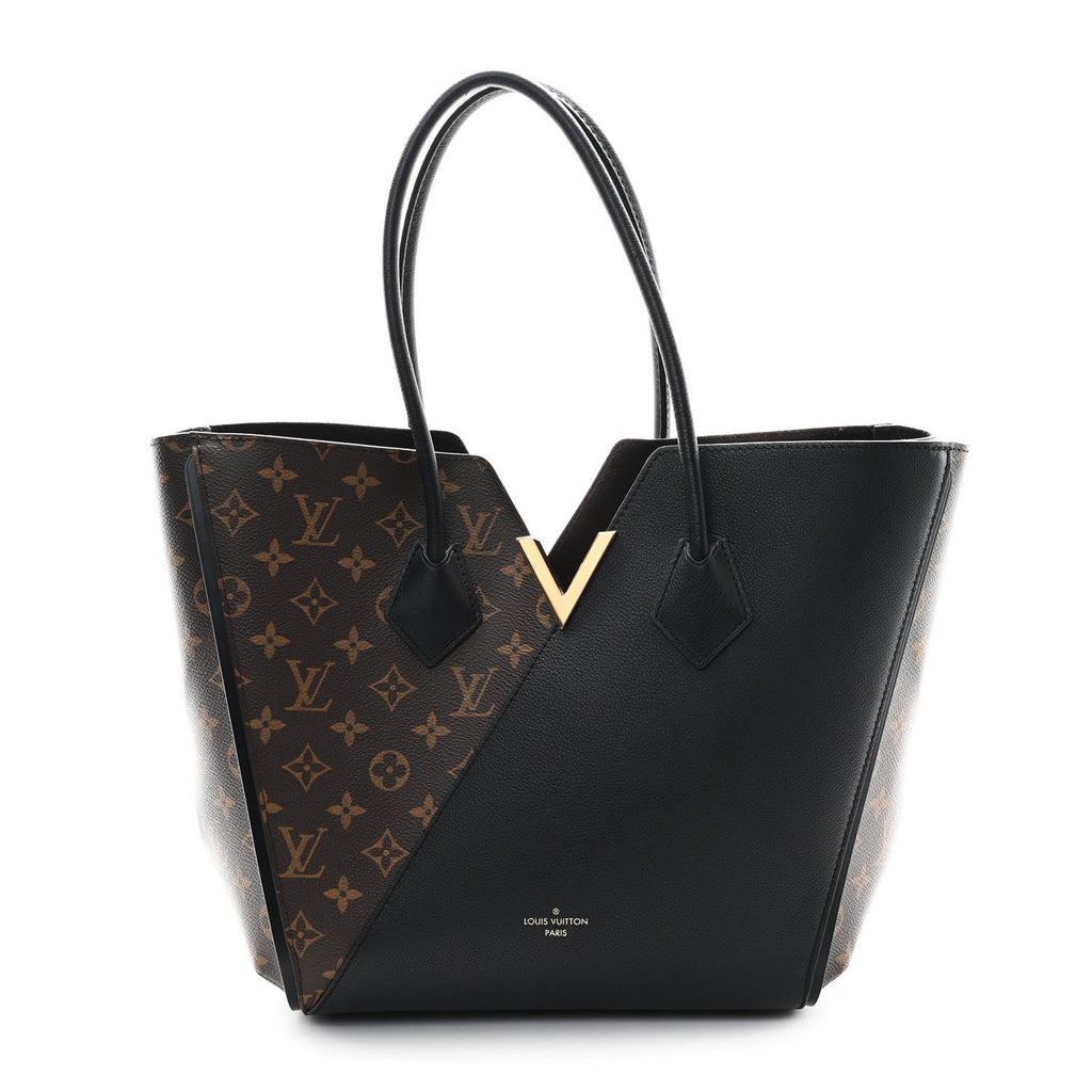 Calfskin Monogram Kimono Tote Black