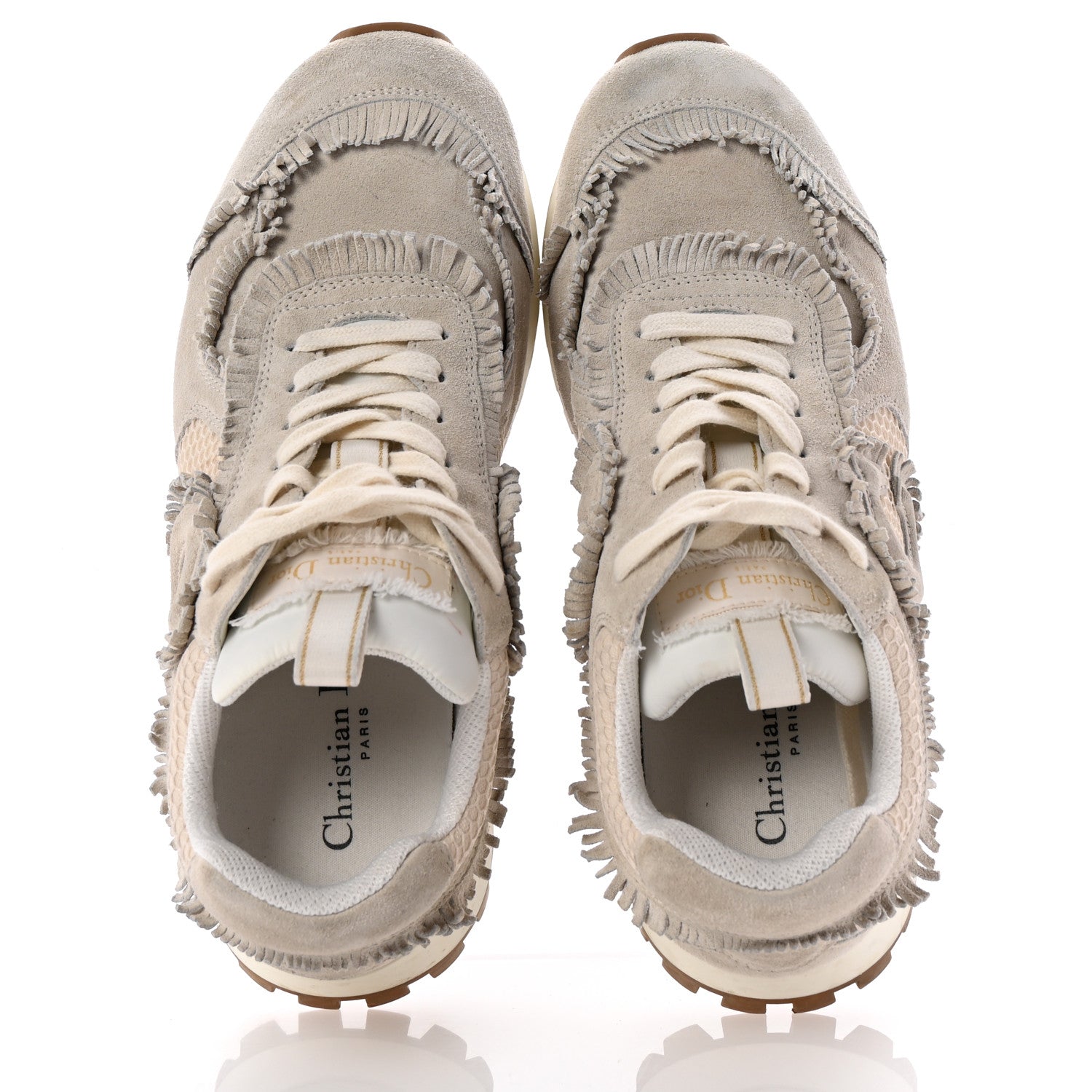 Suede C'est Dior Sneakers 40 Ecru
