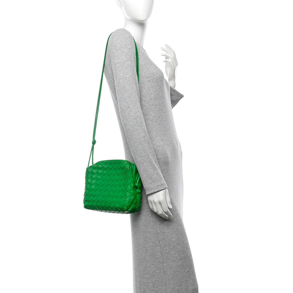 Nappa Intrecciato Small Loop Camera Bag Parakeet