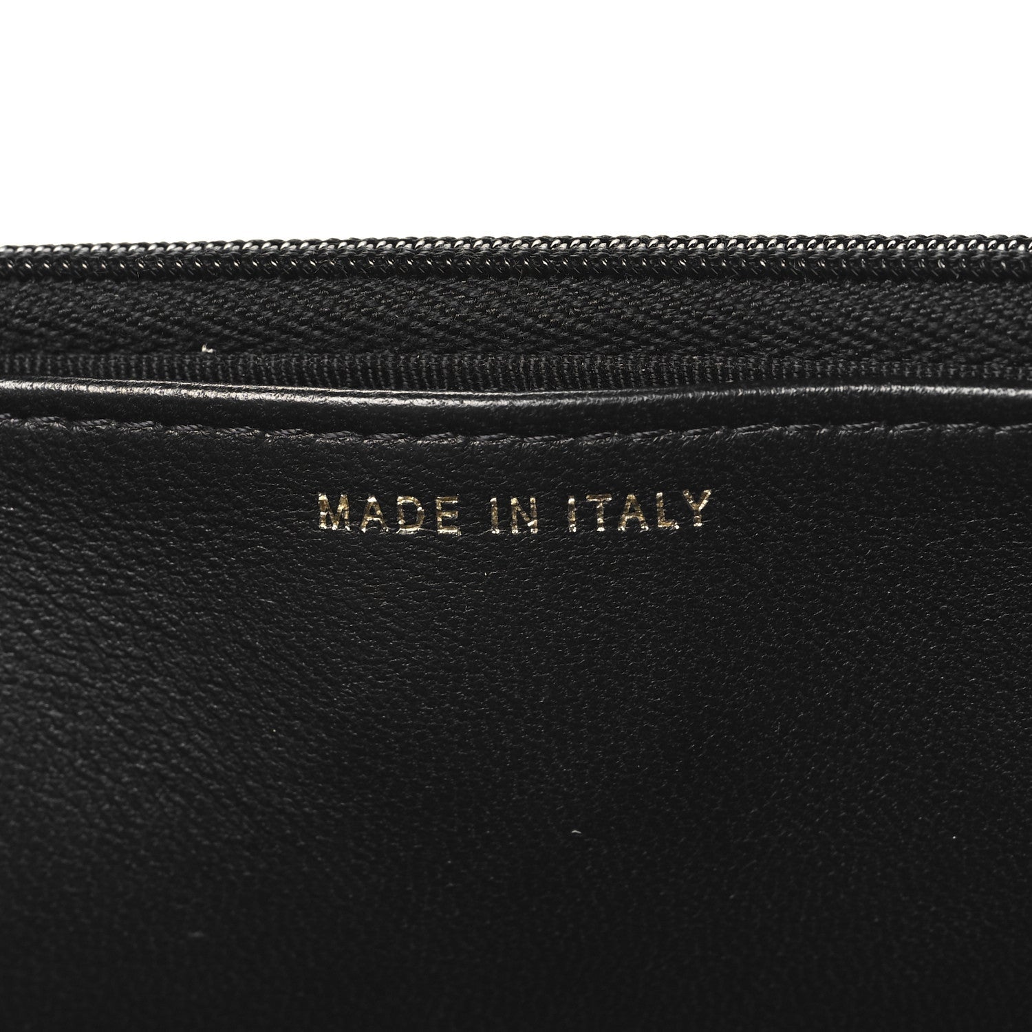 Lambskin Quilted Wallet On Chain WOC White Black