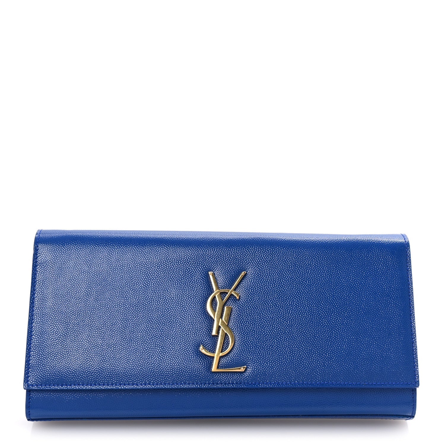 Patent Grain De Poudre Classic Monogram Cassandre Clutch Blue Majorelle