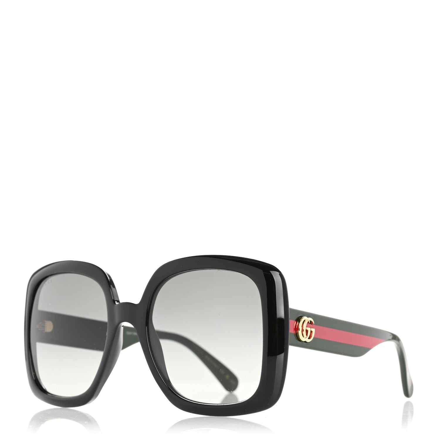 Acetate Square GG Web Sunglasses GG0713S Black