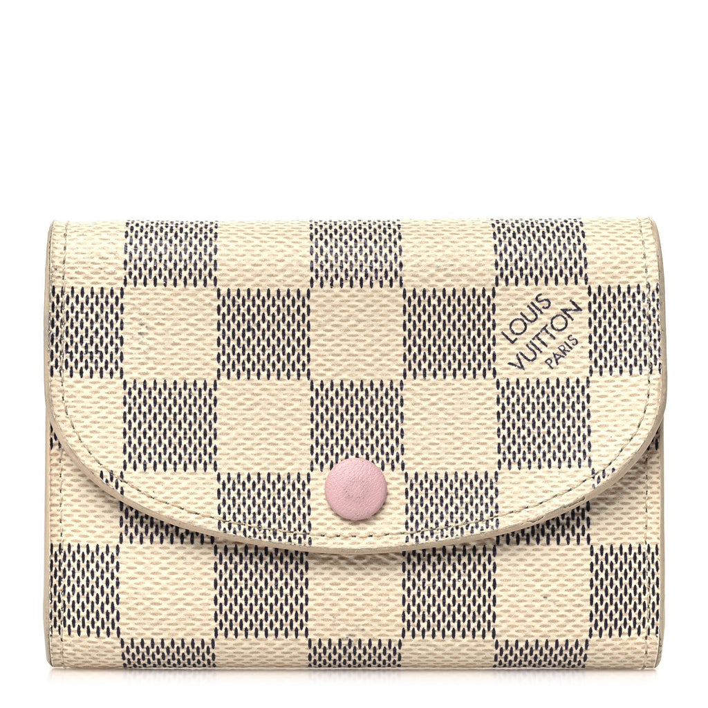 Damier Azur Rosalie Coin Purse Rose Ballerine