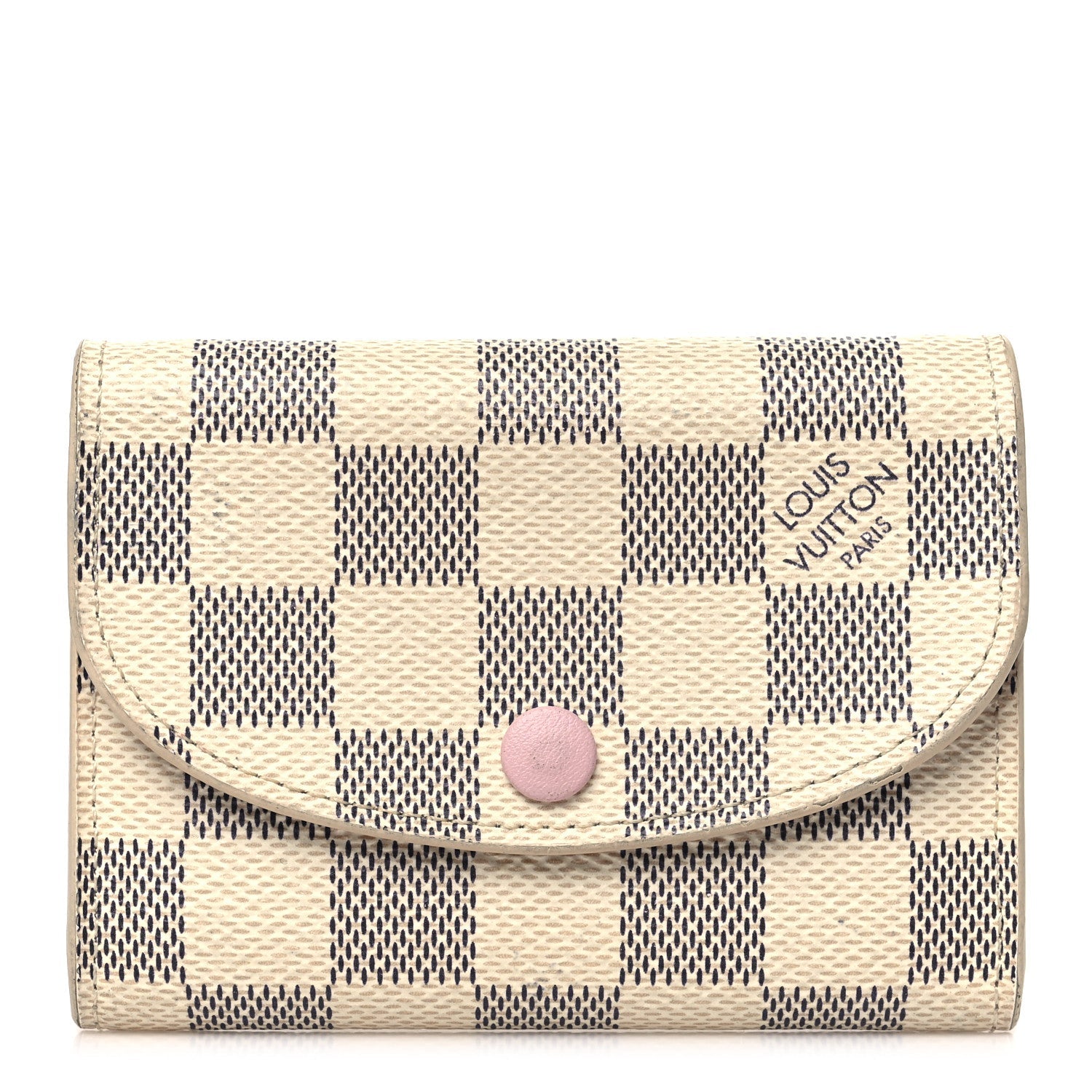 Damier Azur Rosalie Coin Purse Rose Ballerine