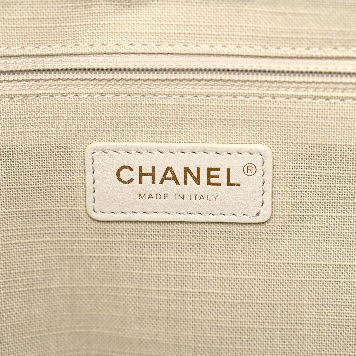 Denim Small Deauville Tote Dark Blue White