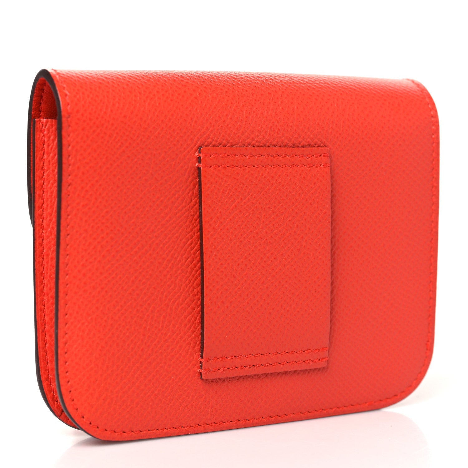 Epsom Enamel Constance Slim Wallet Capucine Sanguine