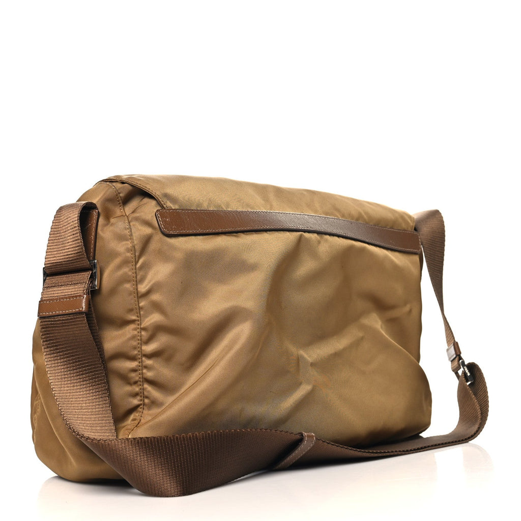Vela Saffiano Messenger Bag Tabacco