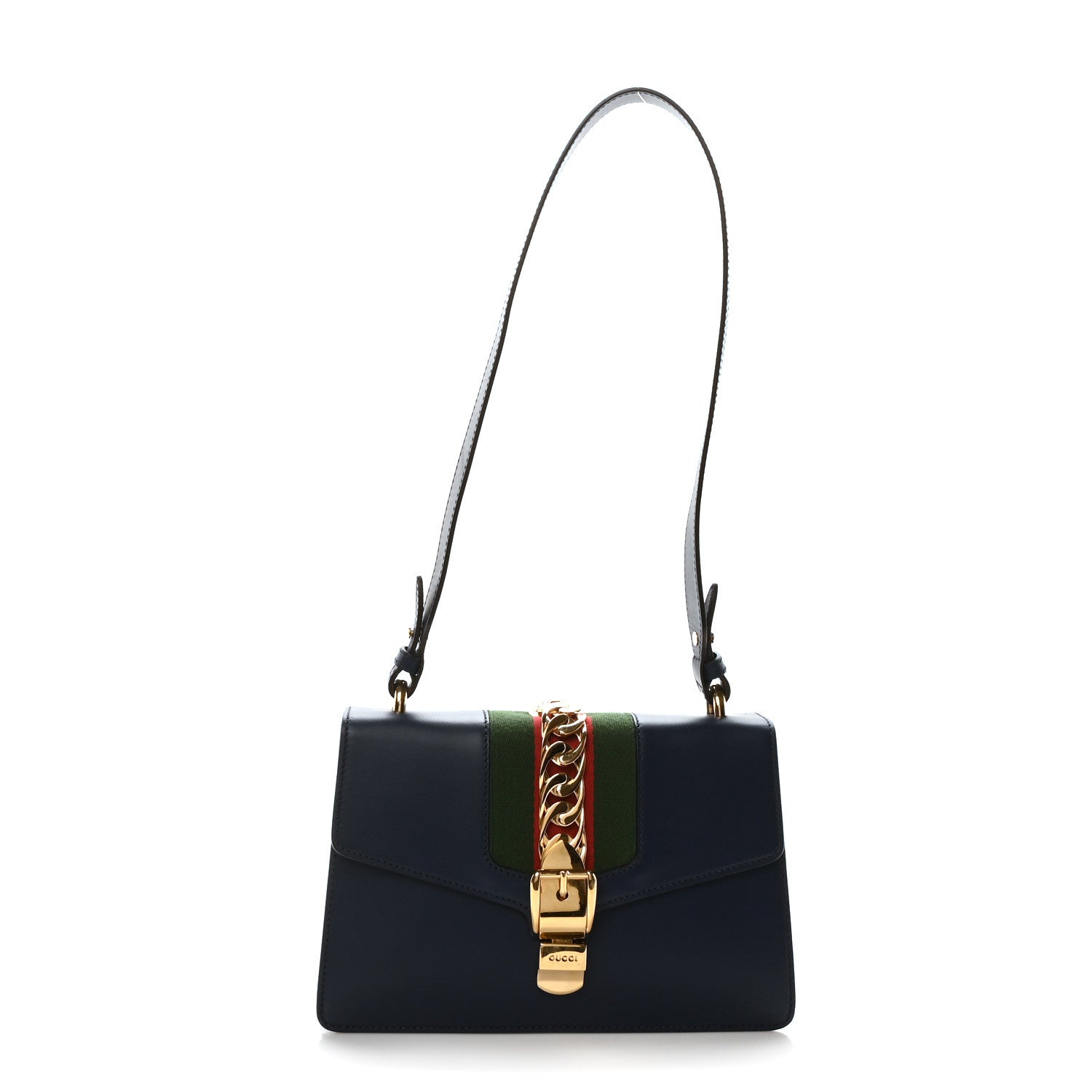 Calfskin Small Sylvie Shoulder Bag Blue Agata