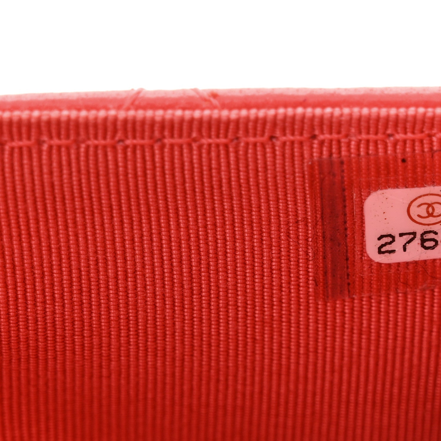 Lambskin Quilted Wallet On Chain WOC Red
