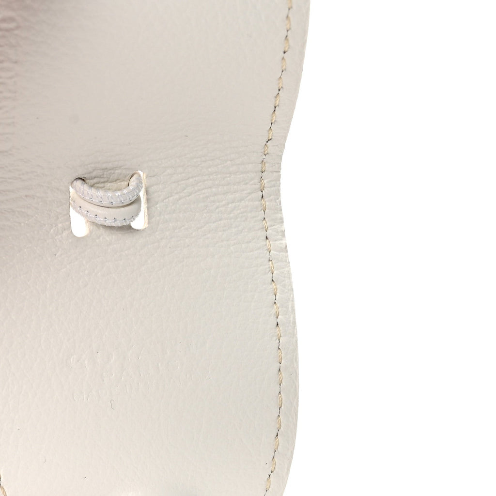 Calfskin Bag Clip White