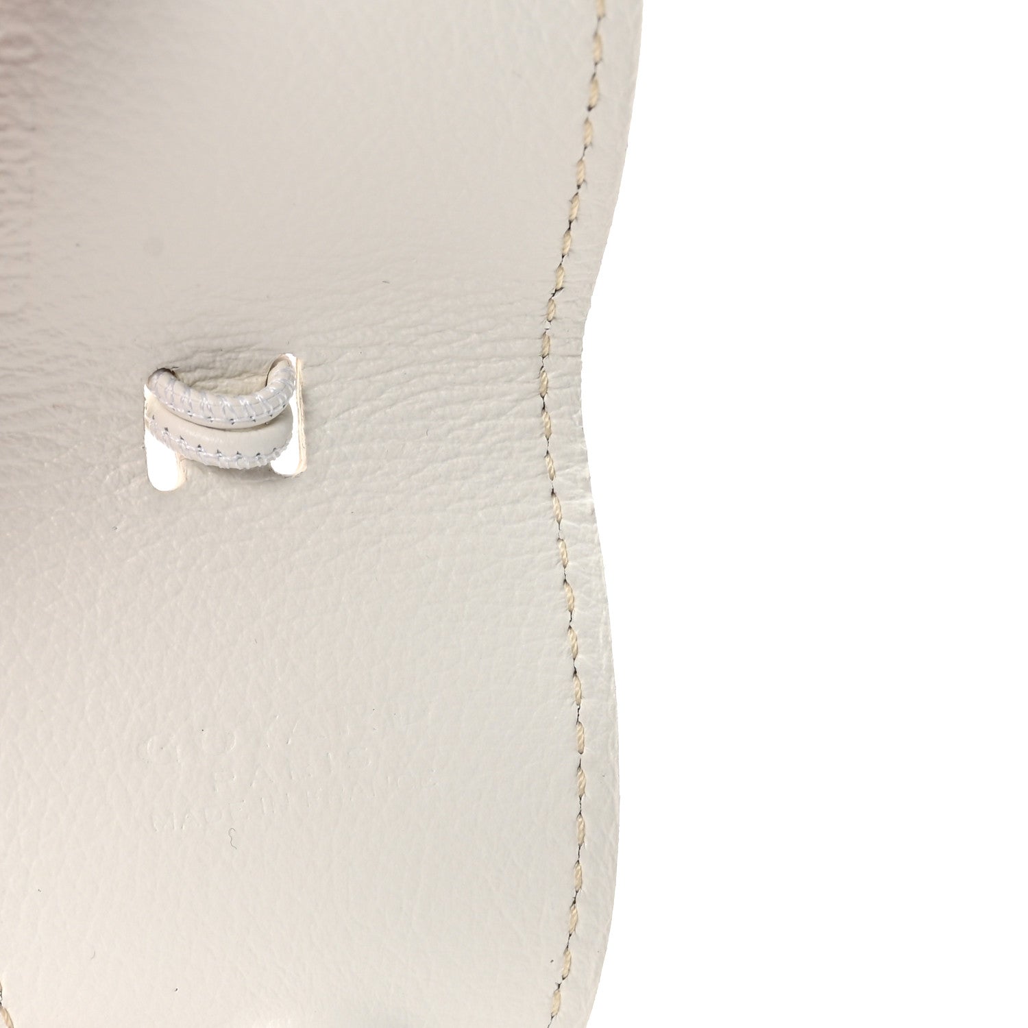 Calfskin Bag Clip White