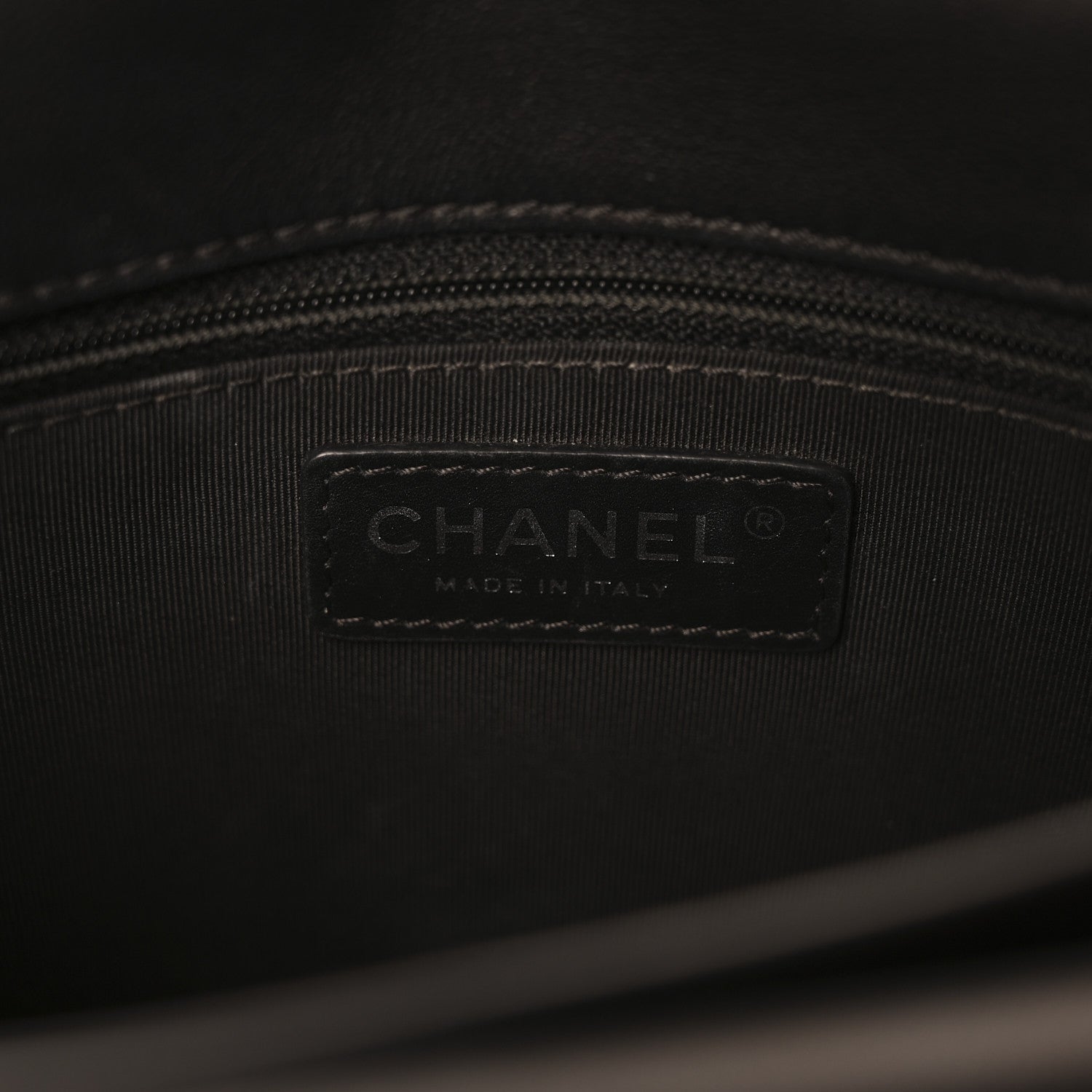 Metallic Goatskin Quilted Rock In Rome Flap Black