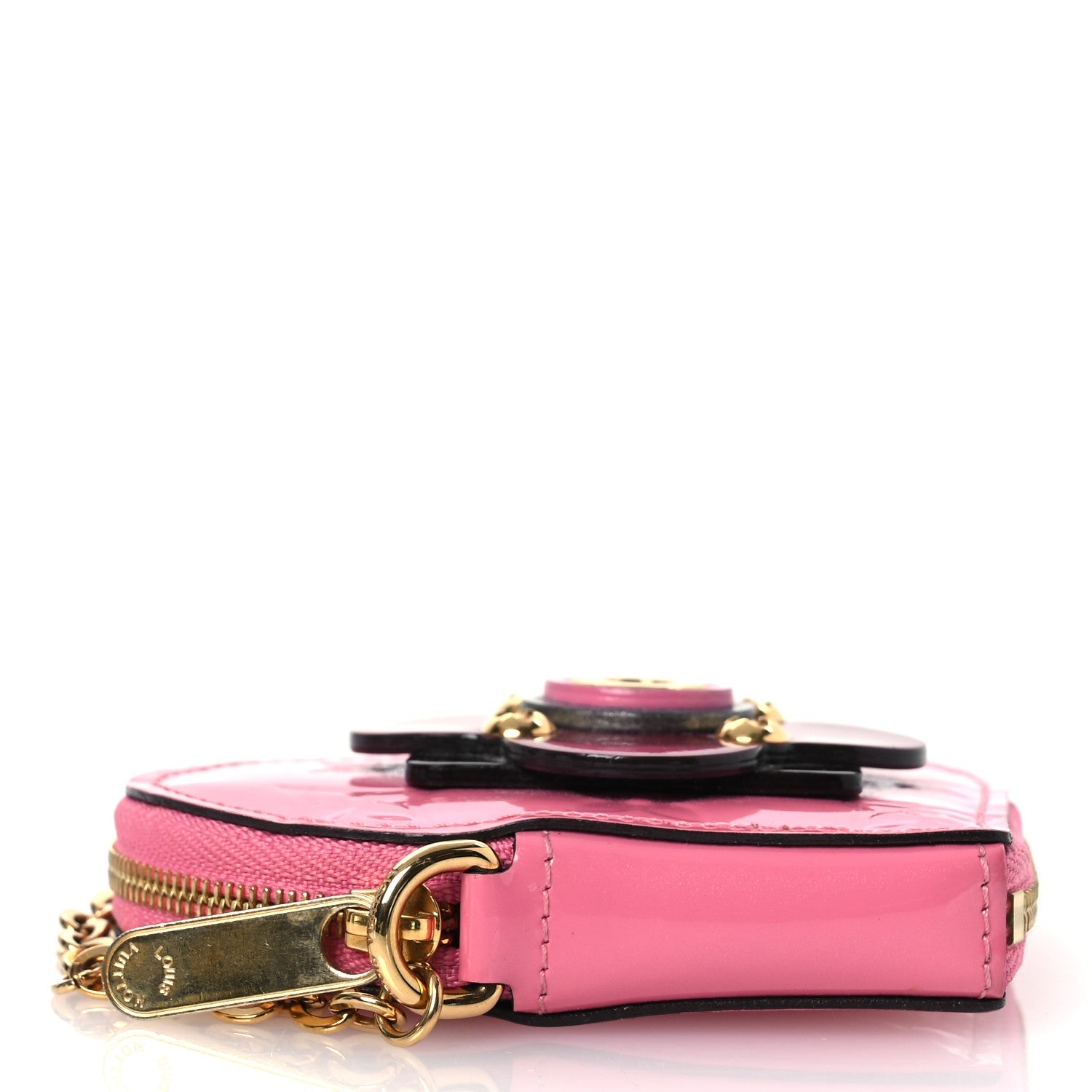 Vernis Flower Heart Coin Purse Light Pink