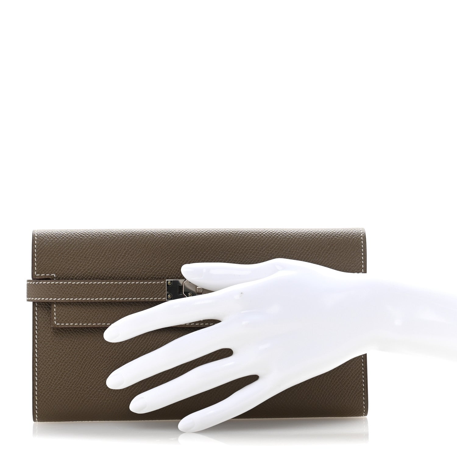 Epsom Kelly Longue Wallet Etoupe