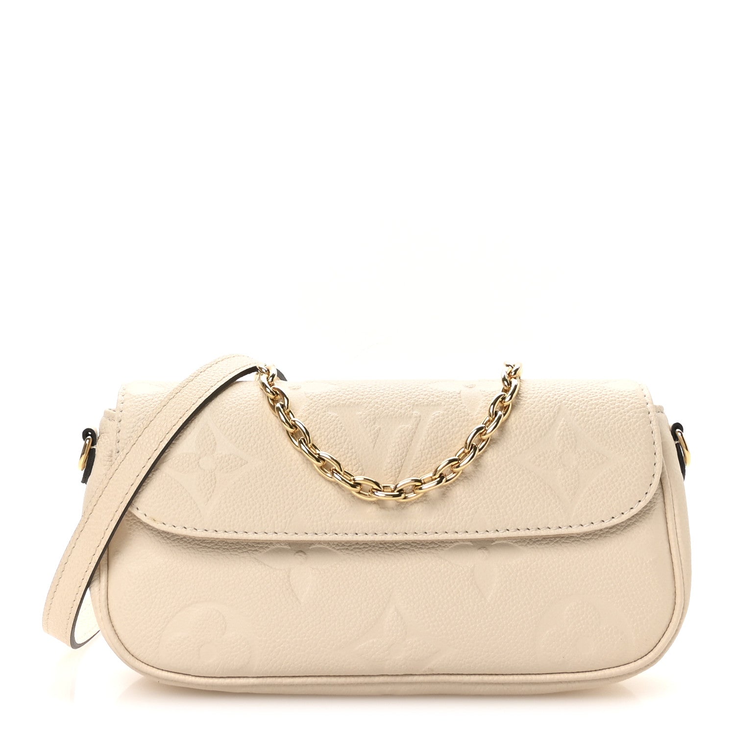 Empreinte Monogram Giant Ivy Wallet On Chain Cream