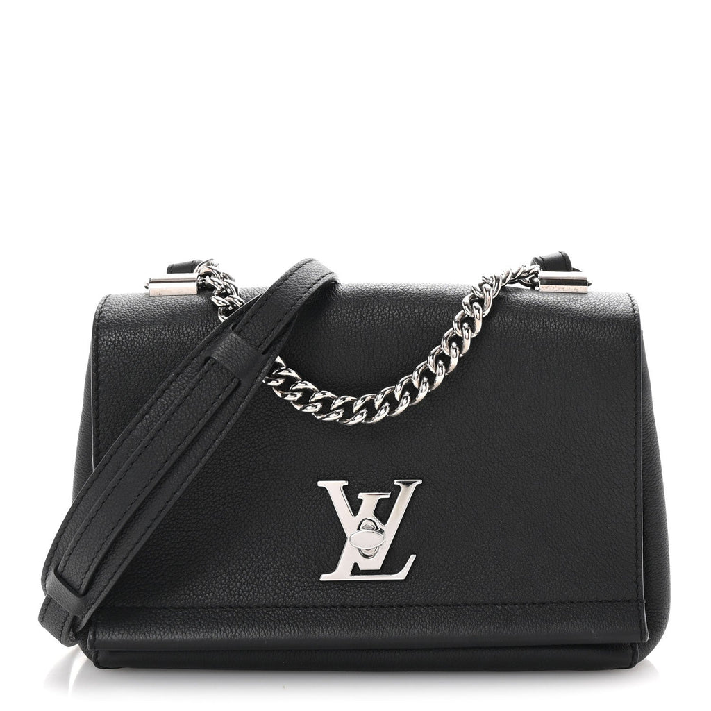 Calfskin Lockme II Chain Bag BB Black