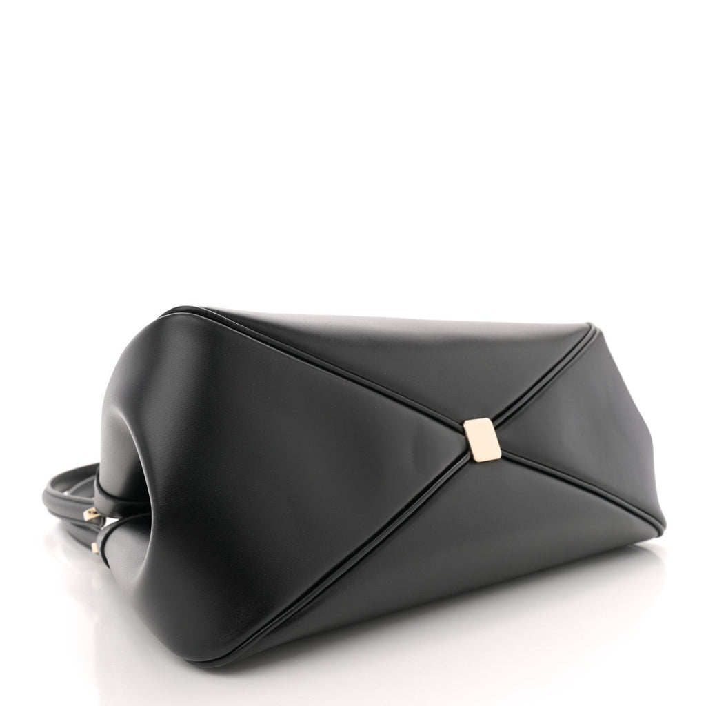 Calfskin Medium Key Shoulder Bag Black