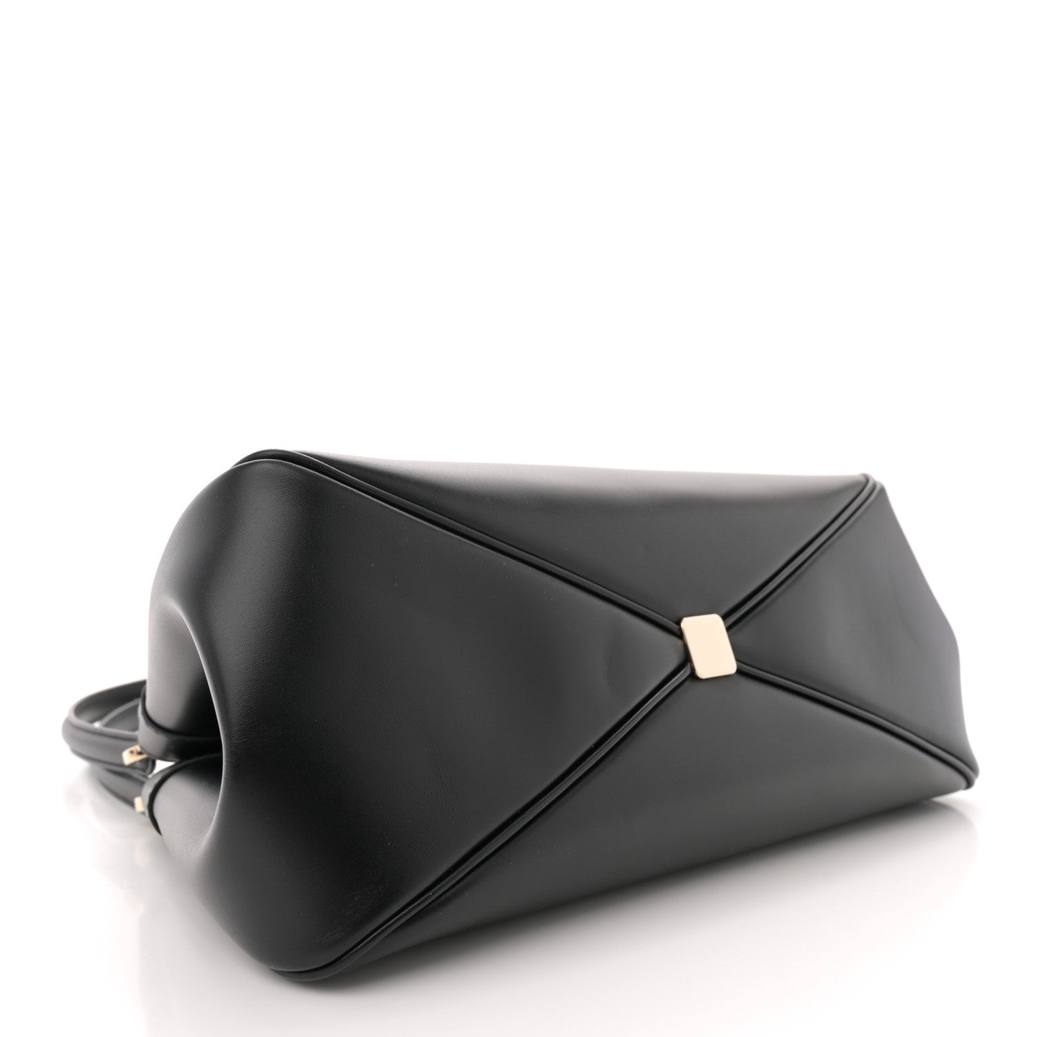 Calfskin Medium Key Shoulder Bag Black