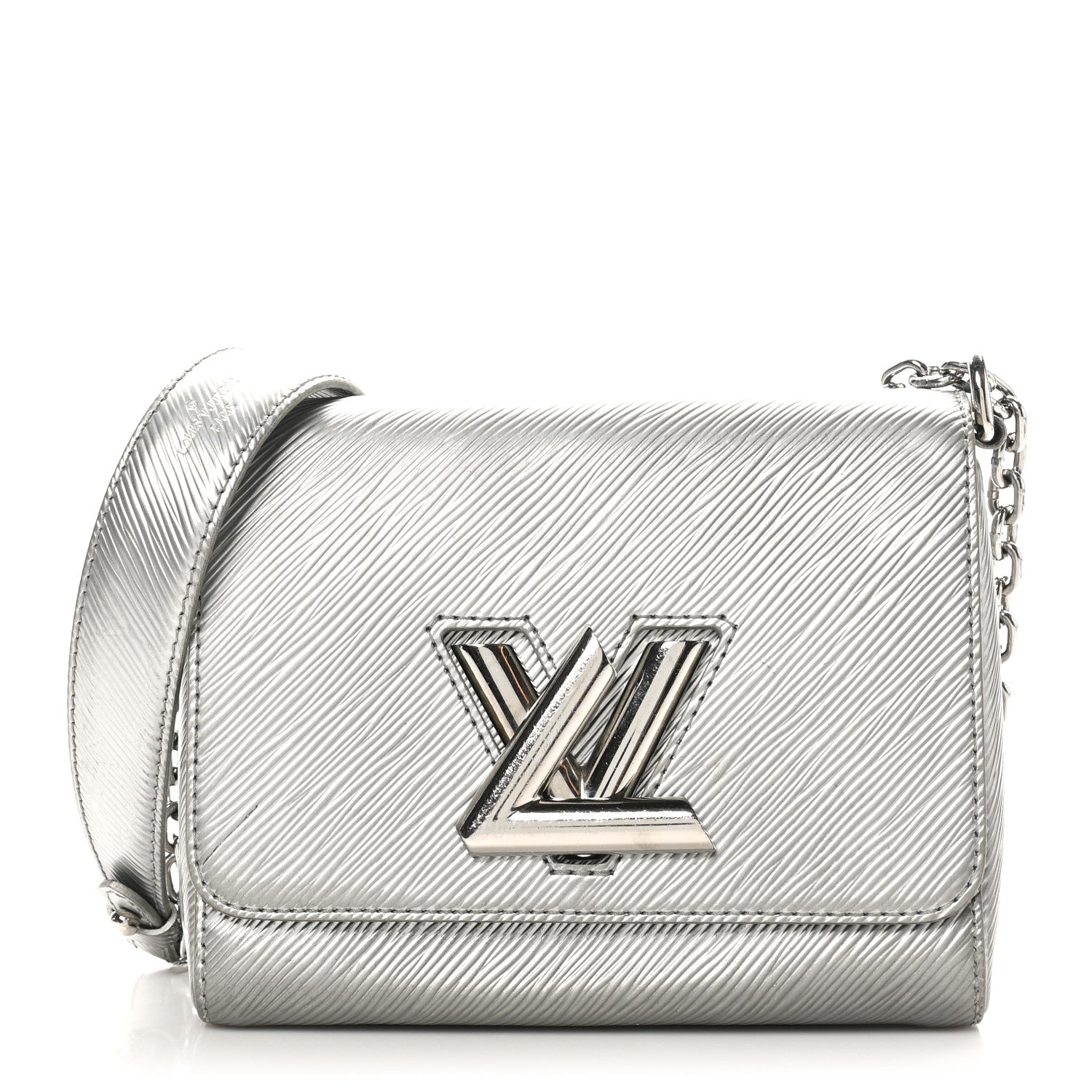 Epi Twist Shoulder Bag PM Argent