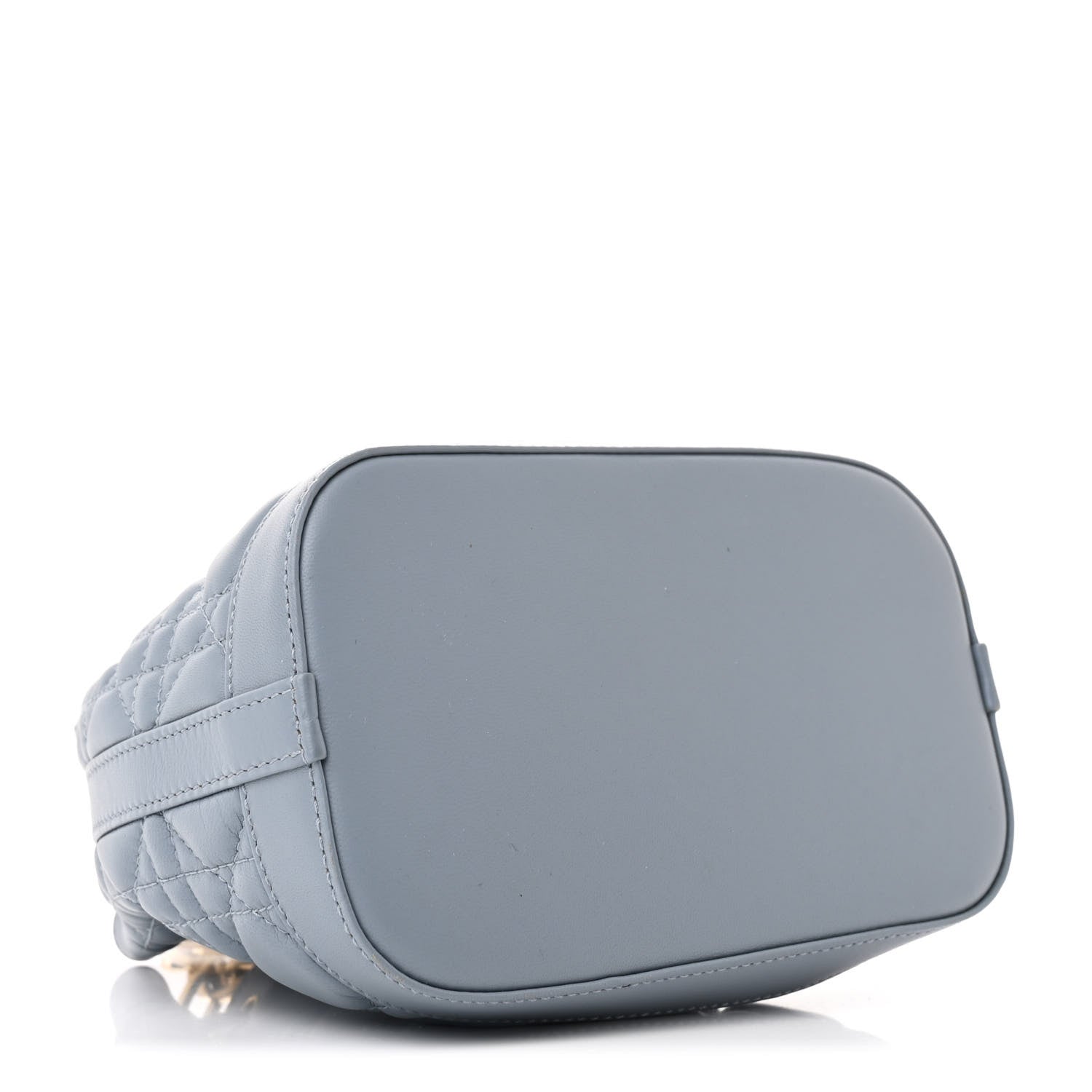 Lambskin Cannage Miss Dior Bucket Bag Cloud Blue